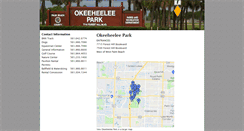 Desktop Screenshot of okeeheeleepark.com