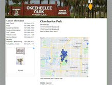 Tablet Screenshot of okeeheeleepark.com